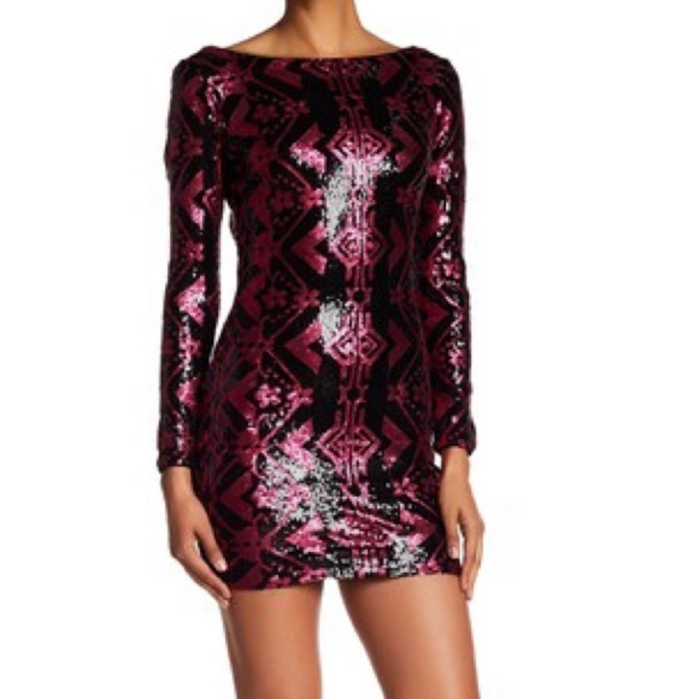 Dress the Population Gabriella Cutout Sequined - Picture 2 of 7